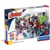 Clementoni - 26112 - Supercolor Puzzle - Marvel The Avengers - 60 pezzi - Made in Italy, puzzle bambini 5 anni, puzzle cartoni animati, puzzle supereroi