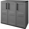 Artplast Armadio da esterno basso 3 ante grigio Artplast F101B