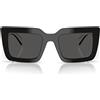Prada Occhiali da Sole PRD01S 20G08Z Nero Bianco/Grigio Scuro Donna 52/21/140