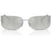 Miu Miu Occhiali da Sole MUA51S 1BC10Y Argento/Grigio Specchiato Donna 75/14/110