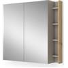 VICCO Specchio contenitore bagno Vicco Edelin Cachemire 80 x 75 cm con ripiani, Model 57985