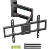 oCreon Supporto a muro per televisore, braccio lungo, 86-812mm, adatto per schermi da 37-86, capacità massima di 50 kg, compatibile con standard VESA fino a 600x400