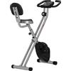 Kein Marken-/Fanartikel Cyclette F-Bike, resistenza magnetica a 8 livelli, regolabile in altezza, telaio in acciaio, dimensioni 43x97x109 cm (nera)