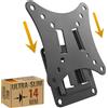 RICOO Supporto a parete fisso per televisori Flat Fix (modello F0111), supporto universale per televisori da 13 a 29 pollici (fino a 20 kg, standard VESA 100 x 100)