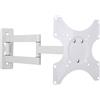 Techly Schermo LCD da 19-37 pollici, inclinabile, con 3 supporti, colore bianco, compatibile con LED