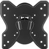 deleyCON Supporto a parete per TV e monitor da 17-47 pollici (43-119 cm), fino a 30 kg, inclinabile, compatibile con standard VESA fino a 200x200 mm, distanza dalla parete di soli 37 mm. Supporto per fissaggio di TV e monitor a parete
