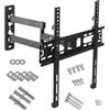 Maclean Supporto per TV o monitor - Universale - Compatibile VESA fino a 400x400 - 26-60 - 30 kg - Colore: nero - Modello: MC