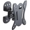 Puremounts Supporto VESA 100x100 - Distanza dalla parete: 7-5 cm - Capacità di carico: 25 kg - Inclinabile di 3° - 12° - Rotazione di 25° - 25° - Colore: nero