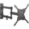 AISENS Supporto a parete per schermi da 13 a 42 pollici - Fino a 20 kg - Braccio estendibile - Orientabile - Nero WT42TSLE