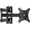oCreon Supporto a muro girevole e inclinabile per televisore, adatto a schermi piatti e curvi da 10-32 pollici o monitor, con peso massimo di 20 kg. Compatibile con standard VESA 100x100mm e 75x75mm