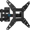 oCreon Support a muro con cerniera - TV - Inclinabile e girevole - Supporto per televisori da 13-42 pollici (33-106 cm) - Schermi - Standard VESA massimo 200 x 200 mm