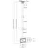 AISENS Supporto a soffitto - Orientabile - Estensibile - Per monitor o TV - Portata massima 50 kg - Adatto per schermi da 23-43 cm - Colore: nero