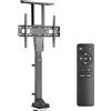 Maclean Supporto motorizzato a soffitto per televisori, con telecomando, adatto per schermi da 37-65 pollici, massimo peso 50 kg, compatibile con standard VESA 600x400 - Elettrico