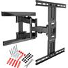 ERGOSOLID Supporto a muro girevole e robusto per televisori LED e LCD da 45-75 pollici, con supporto VESA massimo di 600 x 400 mm e capacità di carico fino a 45-5 kg. GS 2020 - Modello P6, colore nero