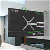 Barkan Supporto a muro per TV - 133 cm - 165 cm - 10 cm - Supporto motorizzato a movimento completo - 4 movimenti - Adatto per schermi piatti o curvi - Capacità massima di carico: 36-2 kg