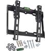 Maclean Supporto a parete per TV LCD, LED, OLED, QLED e Plasma, modello sottile. Supporta schermi da 13 a 42 pollici, con una capacità massima di 25 kg. Standard VESA 200x200. Include livella a bolla