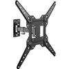 AISENS Supporto - Ecologico - Orientabile - Inclinabile - Per monitor - TV - 30 kg (2 giunti sferici) - 23-55 cm - Nero