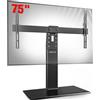 oCreon Supporto TV da tavolo, girevole, per televisori da 32-75 pollici - Supporto regolabile in altezza - Montaggio universale, massimo VESA 600x400mm, capacità massima 50kg