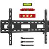 Maclean Supporto per TV - Compatibile VESA fino a 600x400 - Adatto per schermi da 32 pollici - Portata massima: 80 kg - Inclinazione regolabile da +15° a -15° - Modello MC