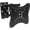SQUADO Supporto a muro girevole per televisori LCD, LED e schermi di dimensioni comprese tra 35 e 107 cm (14-42 pollici), colore nero