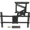 oCreon Supporto a muro per TV, braccio lungo, per schermi da 32-75 pollici - Inclinabile, rotante e completamente regolabile - Supporta un peso fino a 45 kg - Angolazione regolabile - Braccio estensibile da 740 mm