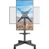 oCreon Supporto mobile su ruote per televisori da 23 a 60 pollici - Televisore - Carrello con altezza e inclinazione regolabili - Compatibile con standard VESA