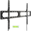oCreon Supporto a muro universale per televisori, ultra-piatto, per schermi da 37-140 pollici, capacità massima di 125 kg, compatibile con standard VESA fino a 1200x800, colore nero
