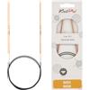 KnitPro Basix - Ferri circolari fissi in Legno di faggio, 150 cm, 2,50 mm