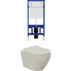 Parama Kit WC sospeso e sistema di scarico da incasso mod. Parigi khaki opaco