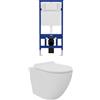 Parama Kit WC sospeso e sistema di scarico da incasso mod. Sydney bianco opaco