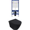 Parama Kit WC sospeso e sistema di scarico da incasso mod. Vienna nero opaco