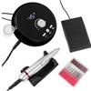 BJdfgE Trapano professionale for manicure 45000 giri/min elettrico for unghie Bianco Rosa Viola Levigatrice for Gel for cuticole Rimuovi(DMJ-203-Black)