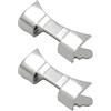 Stxdynjy 2 Pezzi 19 Mm 24 Mm Terminale Curvo per Orologio, 19 Millimetri