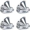 PrecisionGeek Alluminio Spike/Cono absorber per altoparlanti vite 4 pz + Cuscinetto per settore biadesivo 4 pz