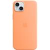 Apple Custodia MagSafe in silicone per iPhone 15 Plus - Aranciata