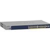 NETGEAR Switch Ethernet 24 porte (GS728TPP-V3), Switch PoE, Gigabit con gestione Insight cloud opzionale, 24 PoE+ a 380 W, 4 SFP da 1G, montaggio desktop