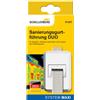 Schellenberg 51207 Guida della cinghia tapparella DUO Maxi bianco, con guarnizione a spazzola, per cinghia da 18-23 mm di larghezza, senza rimuovere la cinghia tapparella