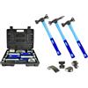 Yasta Kit Carrozziere 7 Pezzi 3 Martelli 4 Tassi Riparazione Auto | Set Attrezzi per Ripristino Ammaccature Veicoli, Battilastra, Professionale ,Valigetta Carrozzeria Fai da Te