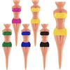 Skylety 15 Tee da Golf per Donna da Golf da 7,6 cm, in plastica Colorata, Accessori per Allenamento per Uomini, Donne, Zio, Padre, casa, Regalo di Compleanno