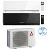 Mitsubishi Climatizzatore Condizionatore Mitsubishi Kirigamine Zen Wifi Bianco e Nero Dual Split Inverter 12000 + 12000 BTU con U.E. MXZ-3F68VF4 Classe A++/A+ NOVITÁ