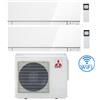 Mitsubishi Climatizzatore Condizionatore Mitsubishi Kirigamine Zen Wifi Bianco Dual Split Inverter 12000 + 15000 BTU con U.E. MXZ-3F54VF classe A+++ /A++ NOVITÁ