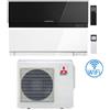 Mitsubishi Climatizzatore Condizionatore Mitsubishi Kirigamine Zen Wifi Nero Dual Split Inverter 12000 + 18000 BTU con U.E. MXZ-3F68VF classe A+++/A+ NOVITÁ