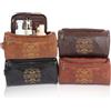 jklitio Beauty case da uomo, kit da viaggio personalizzato in pelle PU con incisione, accessorio per articoli da toeletta. Regalo per nonno, fratello, marito, papà per Natale, compleanno, festa del