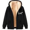 Generic Cappotti Donna Invernali Lamb Wool Coat Winter Thick Warm Solid Color Hooded Plus Size Coat Donna Piumino Giacca Imbottita Donna Invernale
