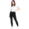 CityComfort Jeggings Donna Leggins Skinny Jeans Modellanti Elasticizzati a Vita Alta Slim Jeggings con Tasche Taglie Forti 36-48