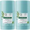 Klorane Maschera Stick alla Menta BIO e all'Argilla 25g - Opaccizza pelle grassa 2x25 g Shampoo