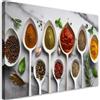 Feeby Quadro su Tela Non Tessuta - Stampa Su Tela - Spezie aromatiche da cucina - 60x40 cm - Decorazione Murale - Moderno Soggiorno - quadri moderni soggiorno - poster