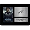 HWC Trading A4 Black Panther Regali Stampati Autografo Firmato Immagine Per Gli Appassionati Di Memorabilia Di Film - A4 Incorniciato