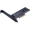 Akasa Adattatore M.2 Akasa M.2 X4 PCI-E Nero