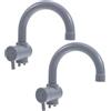 Joinpaya Rubinetto Da Cucina Giocattolo Set Di 2 Accessori Per Cucina Da Gioco Di Finzione Simulazione Realistica Per Bambini Gioco Di Ruolo Interno Ed Esterno Plastica Leggera 6.10X5.91X1.38In